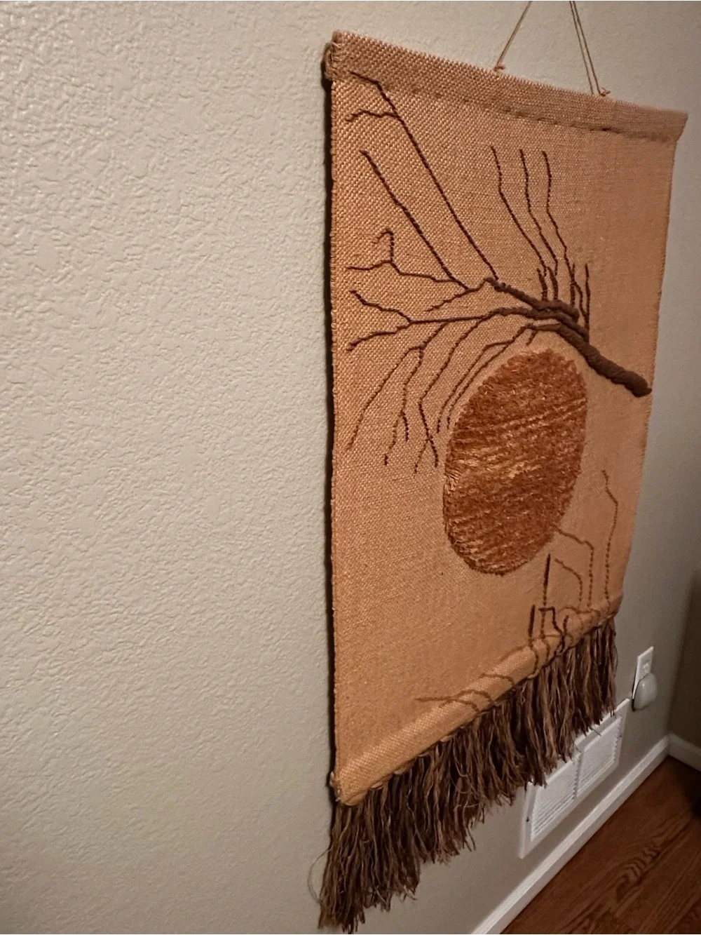 Mid-Century Modern Don Freedman Fiber Art Tapestry Wall Hanging 30”x44”